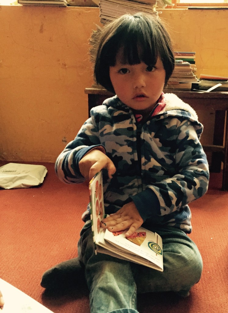 Little one with a little book
